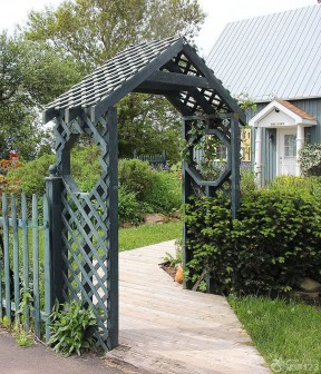 別墅庭院大門設計 效果圖賞析與庭院設計融合之道